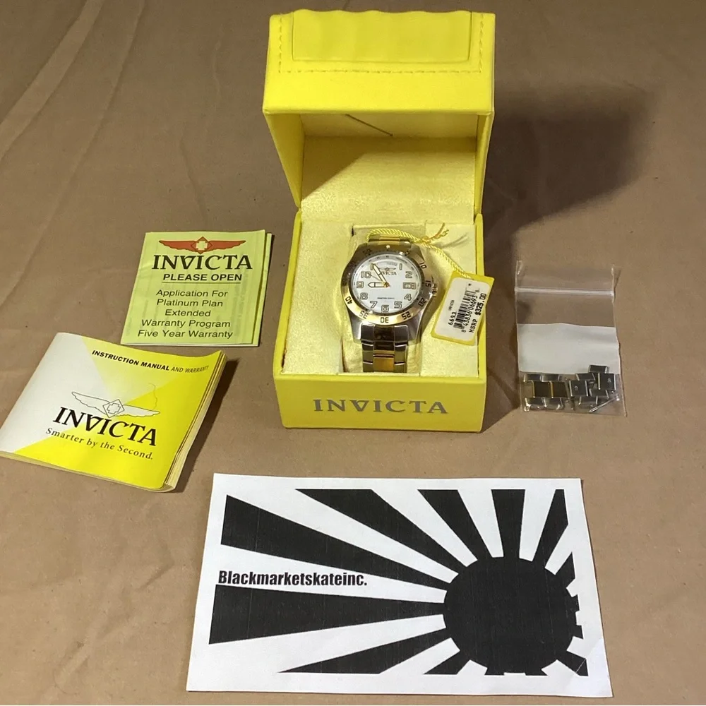 Invicta Specialty Men 44mm Stainless Steel Gold Model 6693 - Quartz Men's Watch